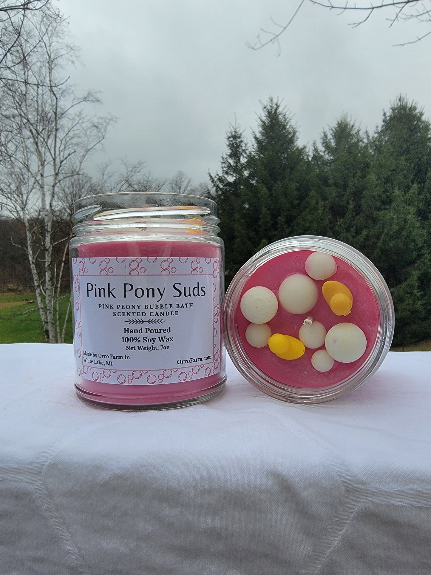 Pink Pony Suds Candle