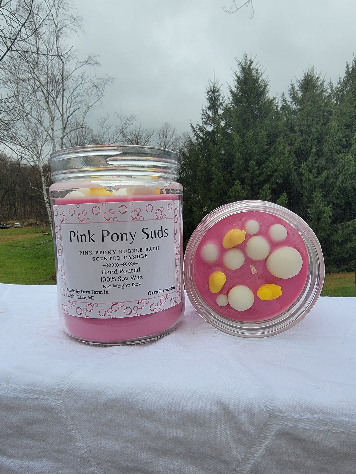 Pink Pony Suds Candle