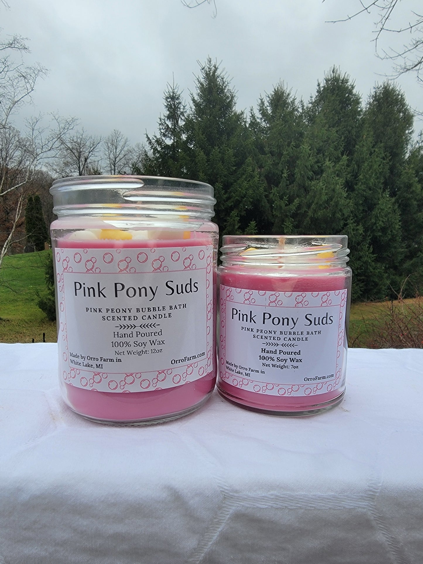 Pink Pony Suds Candle