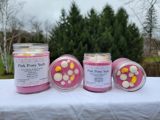 Pink Pony Suds Candle