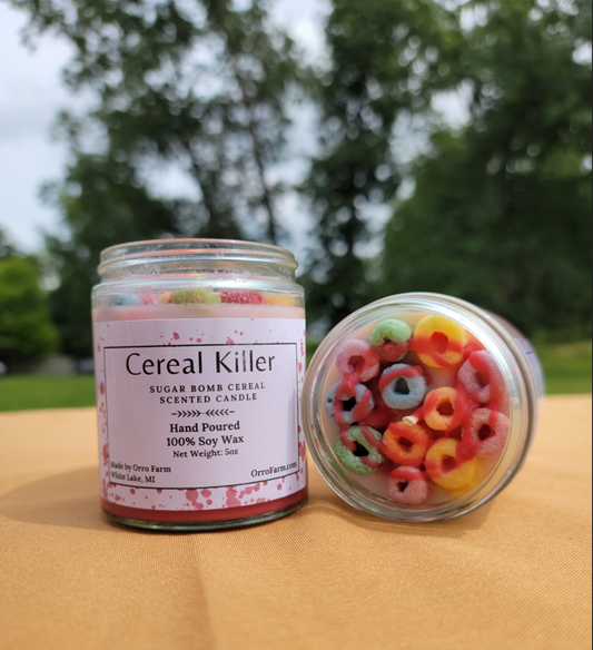 Cereal Killer Candle