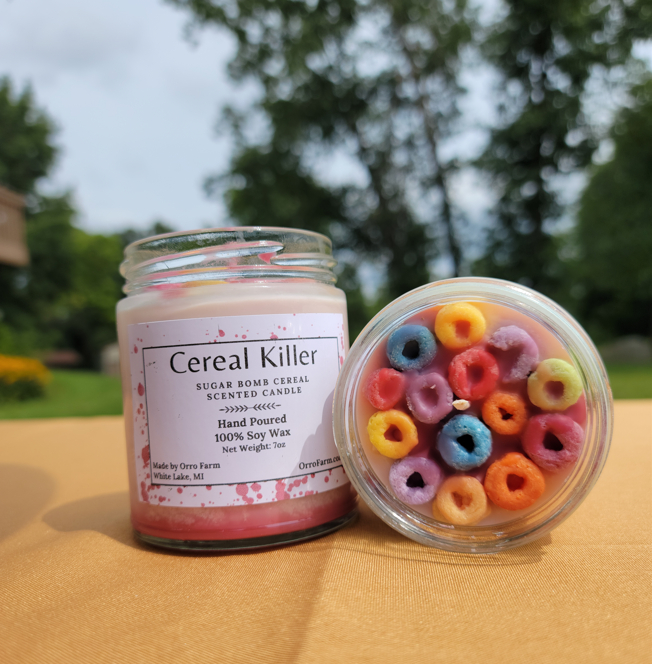 Cereal Killer Candle