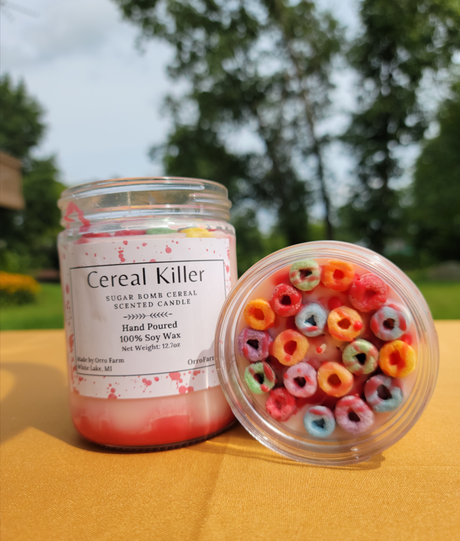 Cereal Killer Candle