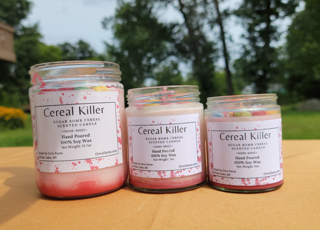 Cereal Killer Candle